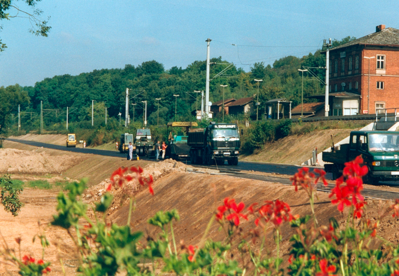 Die neue Straße wird gebaut